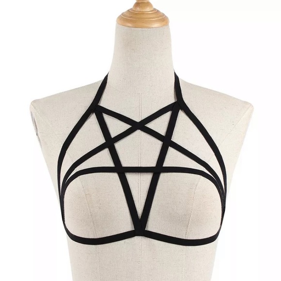 🛑🛑SOLD!!⭐️Sexy Star Harness Bra!! - Picture 5 of 8